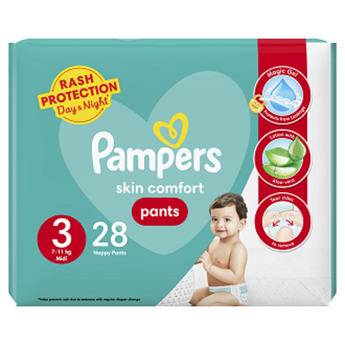 Pampers Pants Baby Diapers (Size 3 Medium 28 Pcs)