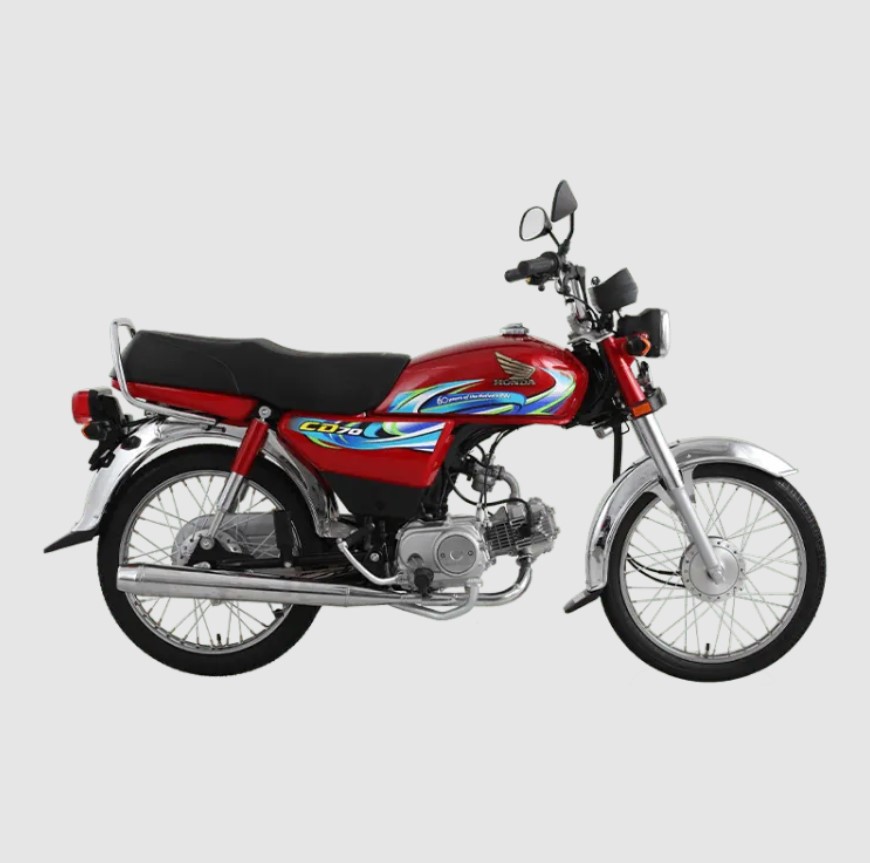 Honda  CD70 Motorcycle (Red) Motorbike