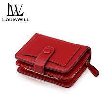 LouisWill Women Wallet Ladies Short Purse PU Leather Hand Bag Large Capacity