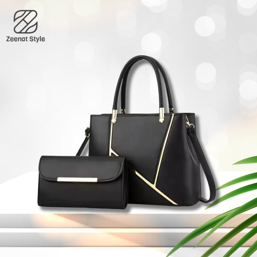 Zeenat Style luxury bags 2 piece set PU Soft Leather Hand and Shoulder Bag For Women