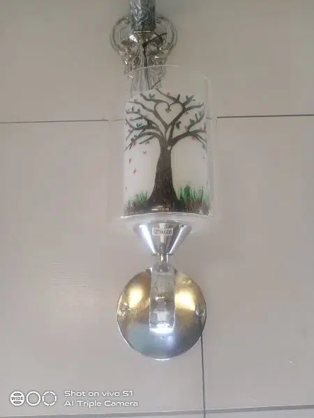 New Tree Design Wall Light Double Glass Fancy Wall Light