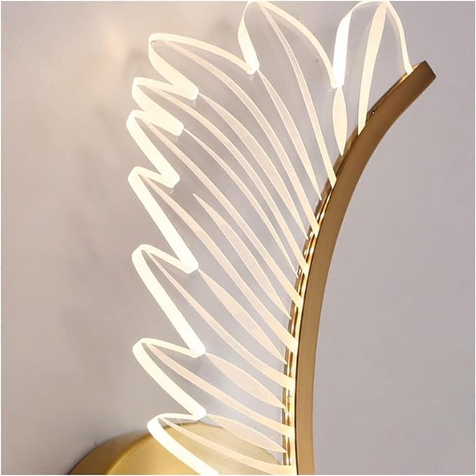 Feather Wall Lamp Wall Sconce for Indoor Livig nRoom Bedroom Hallway Wall Mounted Light Fixture Lamps