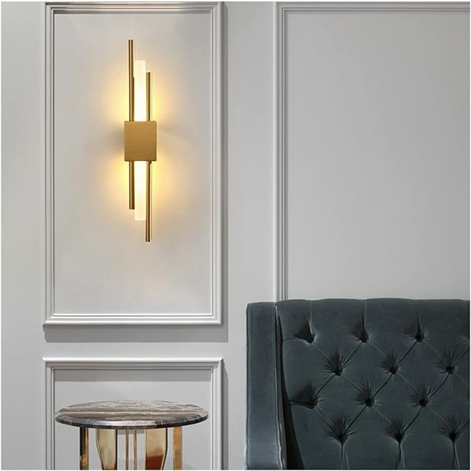 Modern Stylish Metal Pipe LED Wall Lamp for Living Room Bedroom Hallway Wall Sconce Fixture