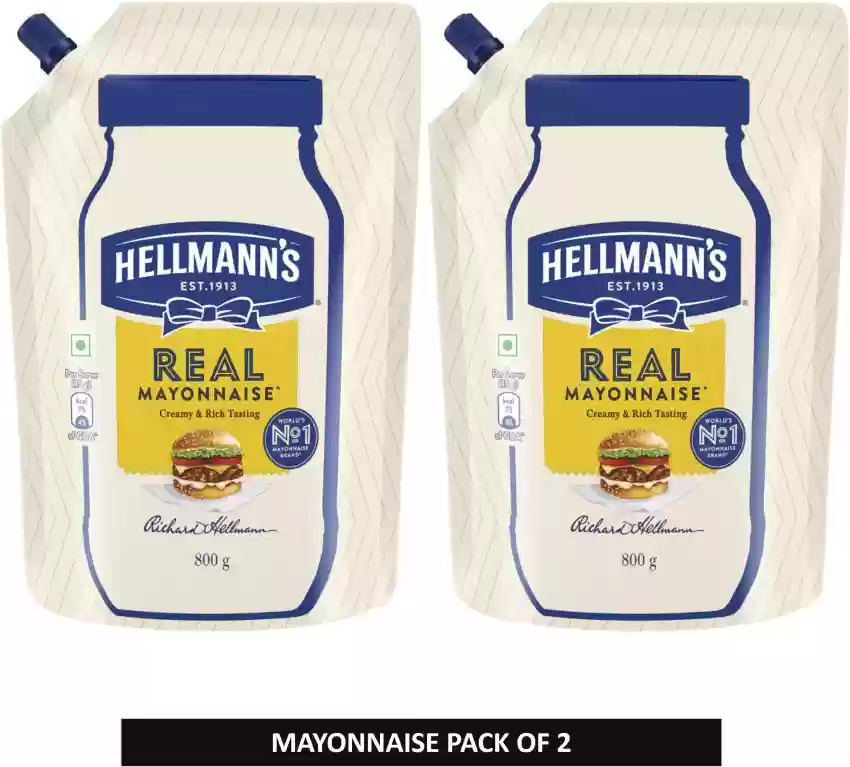 HELLMANN'S' Real Mayonnaise Pouch 450 GM