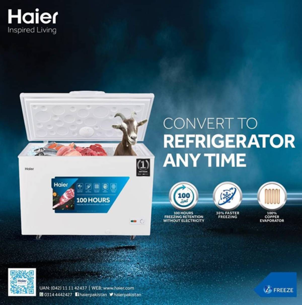 Haier Freezer Inverter HDF-285 I
