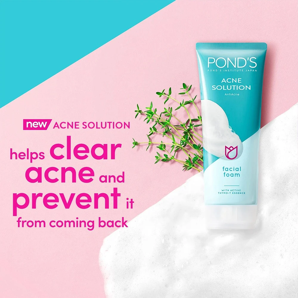 Ponds Acne Solutions Anti Acne Facial Foam 100g