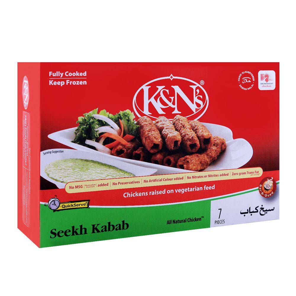 K&N's Chicken Seekh Kabab 7 Pack