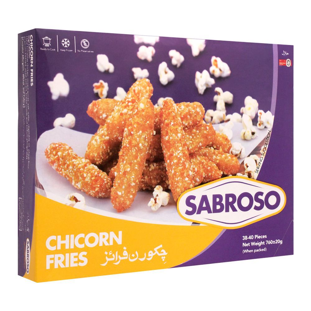 Sabroso Chicorn Fries 38 40 Pieces 760g