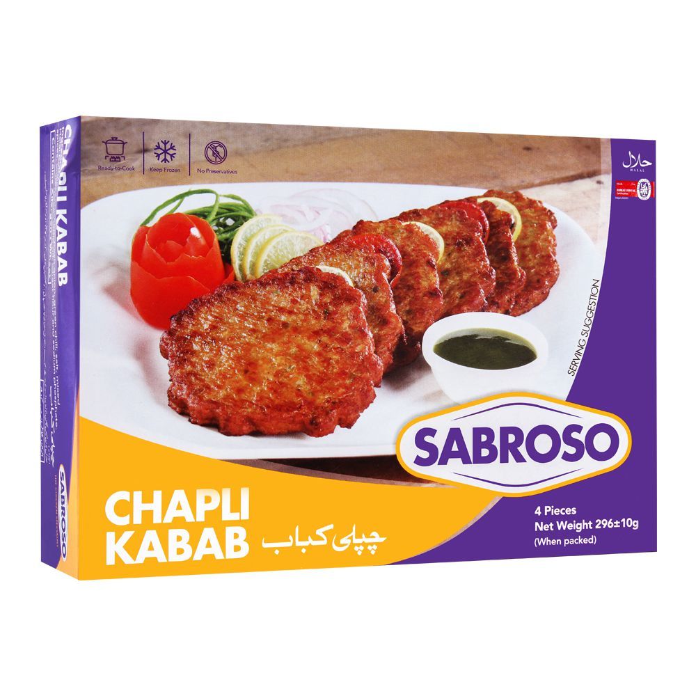 Sabroso Chicken Chapli Kabab 4 Pieces 296g