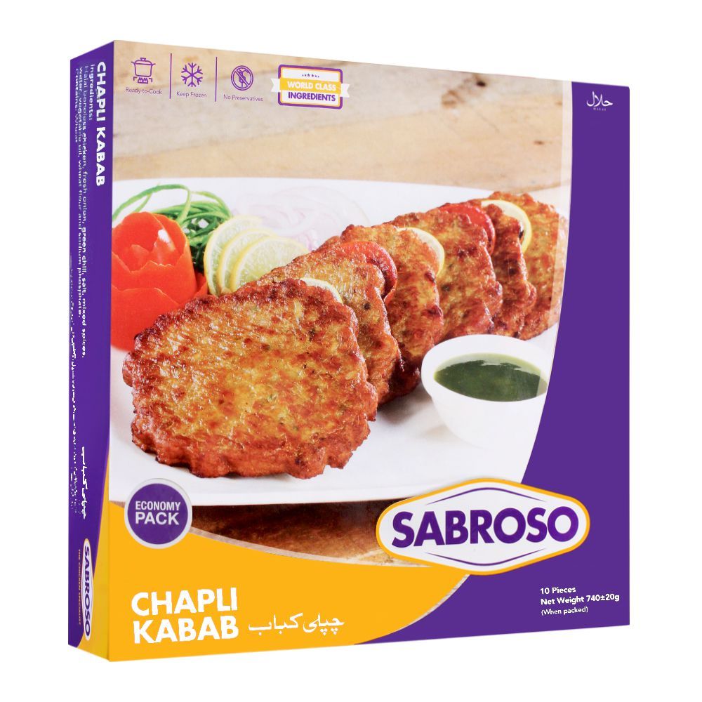 Sabroso Chicken Chapli Kabab 10 Pieces 740g