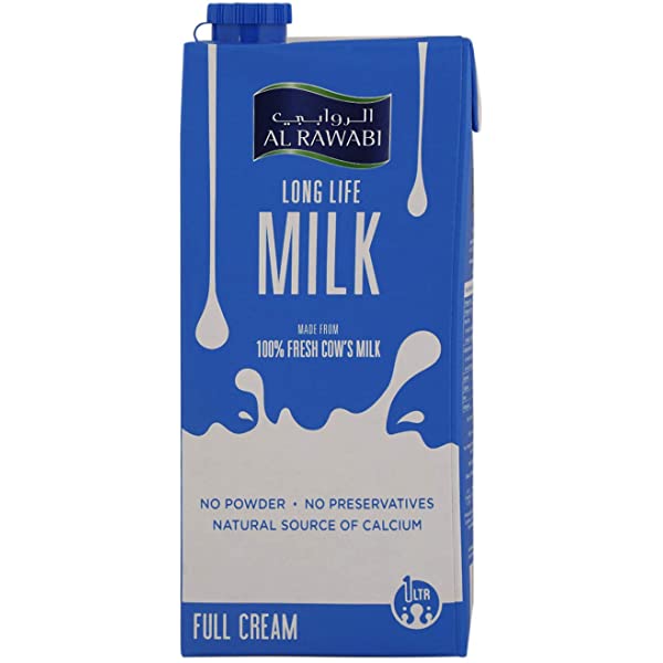 Al Rawabi Full Cream Fresh Cow's Milk 1 Ltr