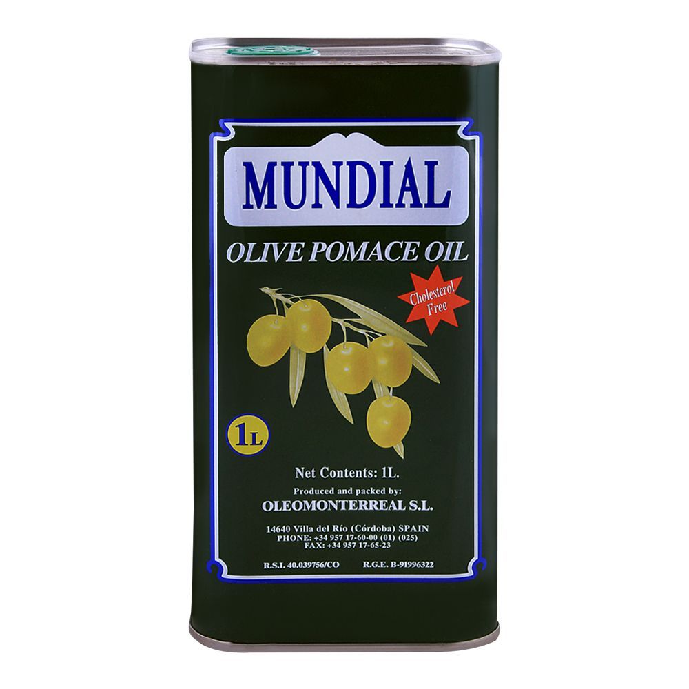 Mundial Pomace Olive Oil / Zatoon Oil 1 Littre Tin