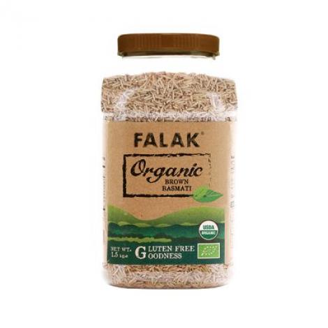 Falak Organic Brown Rice Chawal Jar 1.5kg