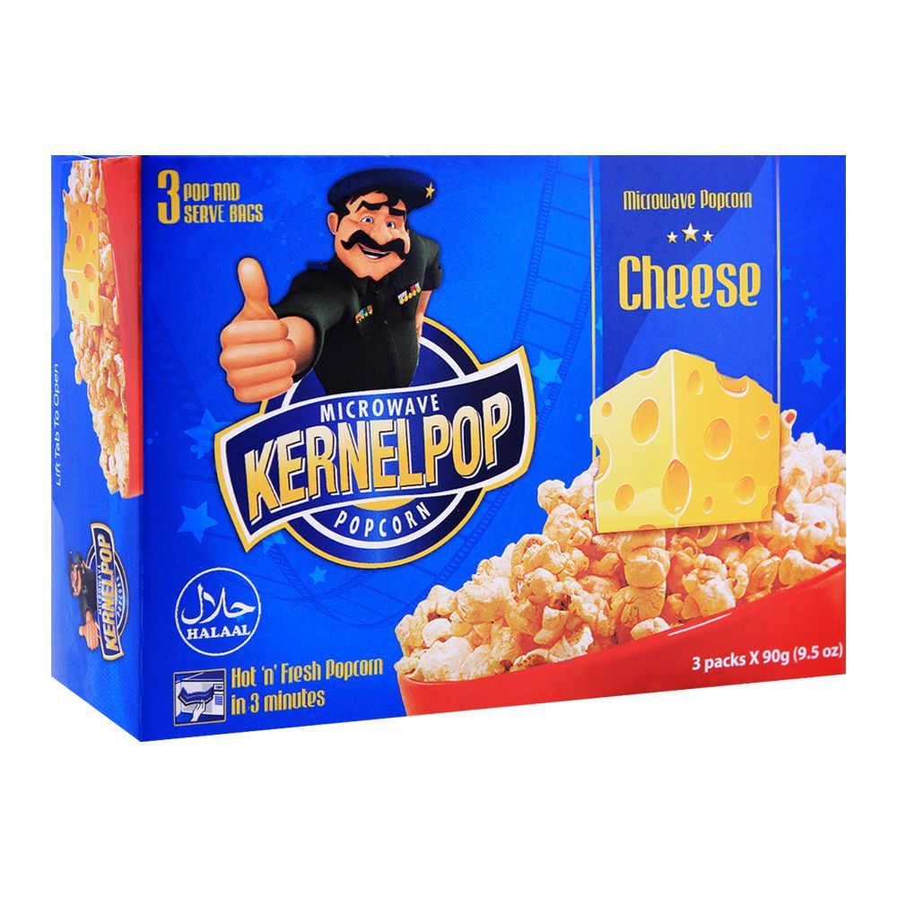 KernelPop Popcorn Cheese 3 Packs x 90g
