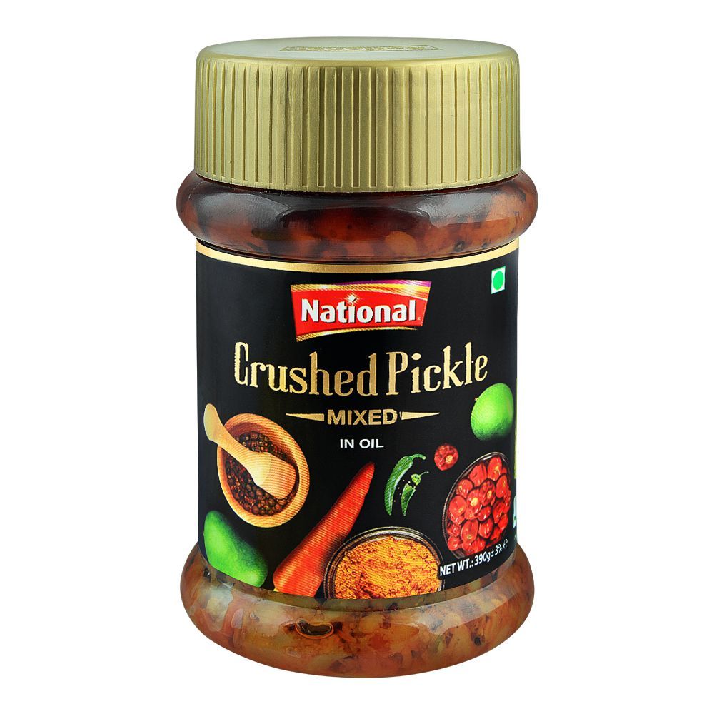 National Crushed Pickle In Oil Mixed 390g