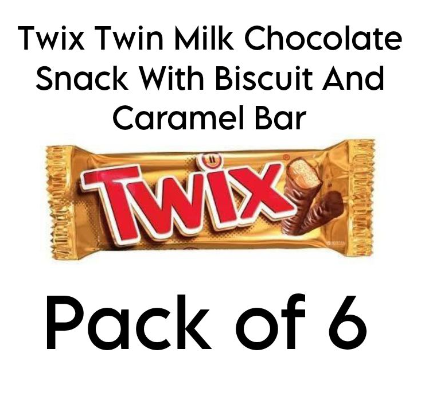 Twix Chocolate 50gm 6 Pieces