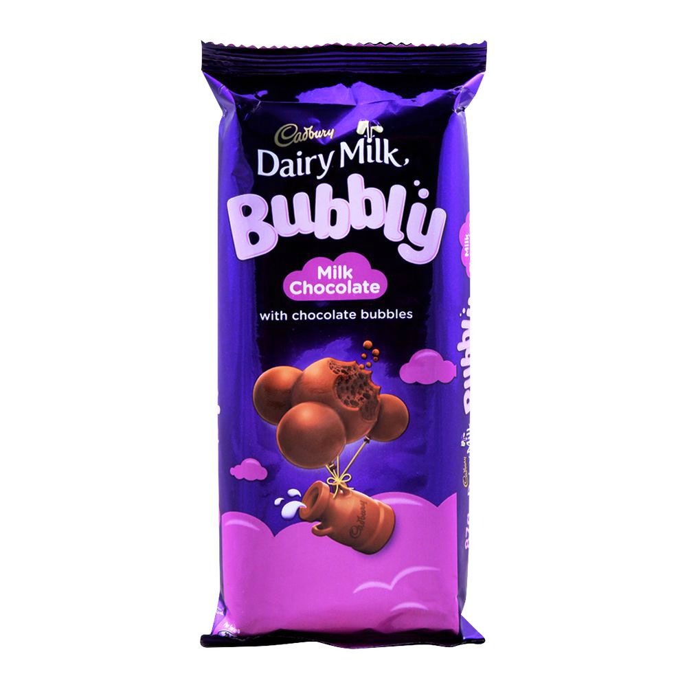 Cadbury Dairy Milk Bubbly Milk Chocolate 87gm (Local)