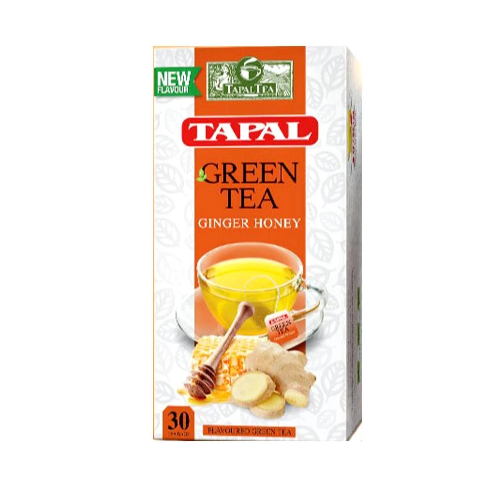 Tapal Green Tea Ginger Honey Flavour 30 Pack