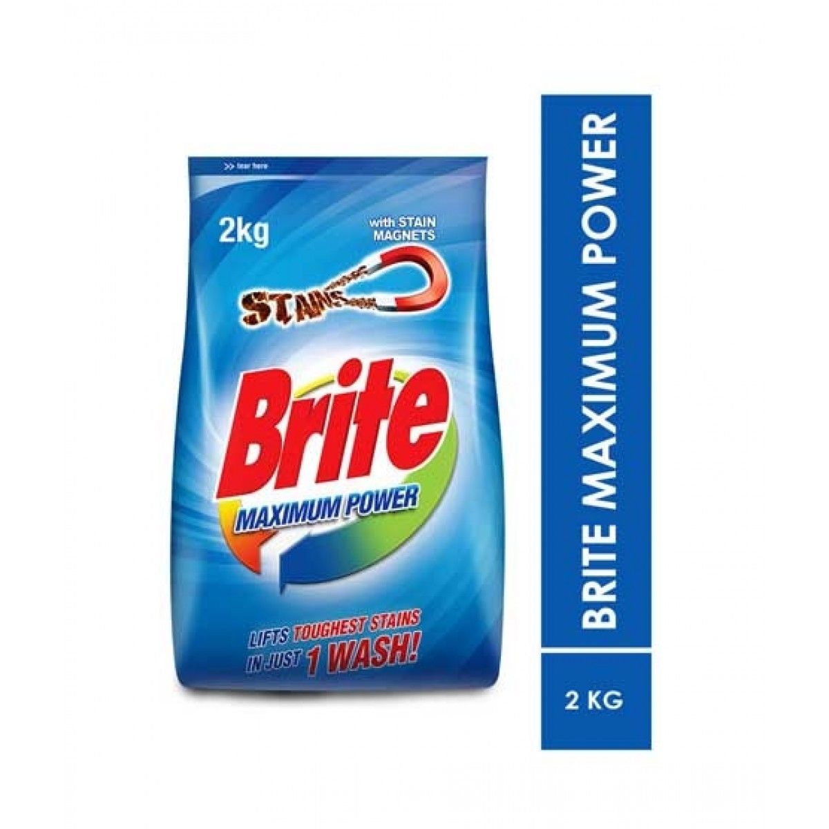 Brite Maximum Power Detergent Powder 2Kg