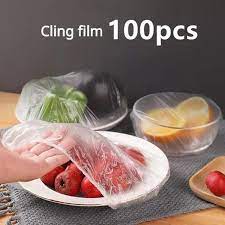 100pc Disposable Cling Film Cover Household Refrigerator Food Fruit Preservation