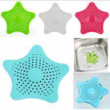 Silicone Rubber Five-pointed Star Sink Filter Sea Star Drain Cover Sink Strainer