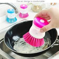 Cleaning Brush with Soap Dispenser for Kitchen Sink Dish Washer Multi Color