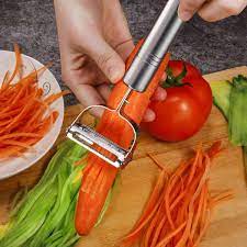 Stainless Steel Julienne Peeler with Vegetable Slicer