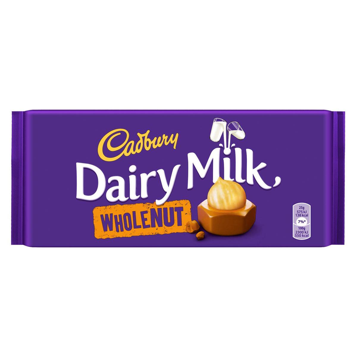 Cadbury Dairy Milk Whole Nut Chocolate 200g