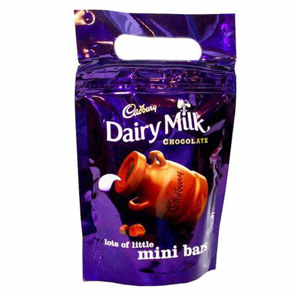 Cadbury Dairy Milk Chocolate Mini Bars Pouch 160 gm