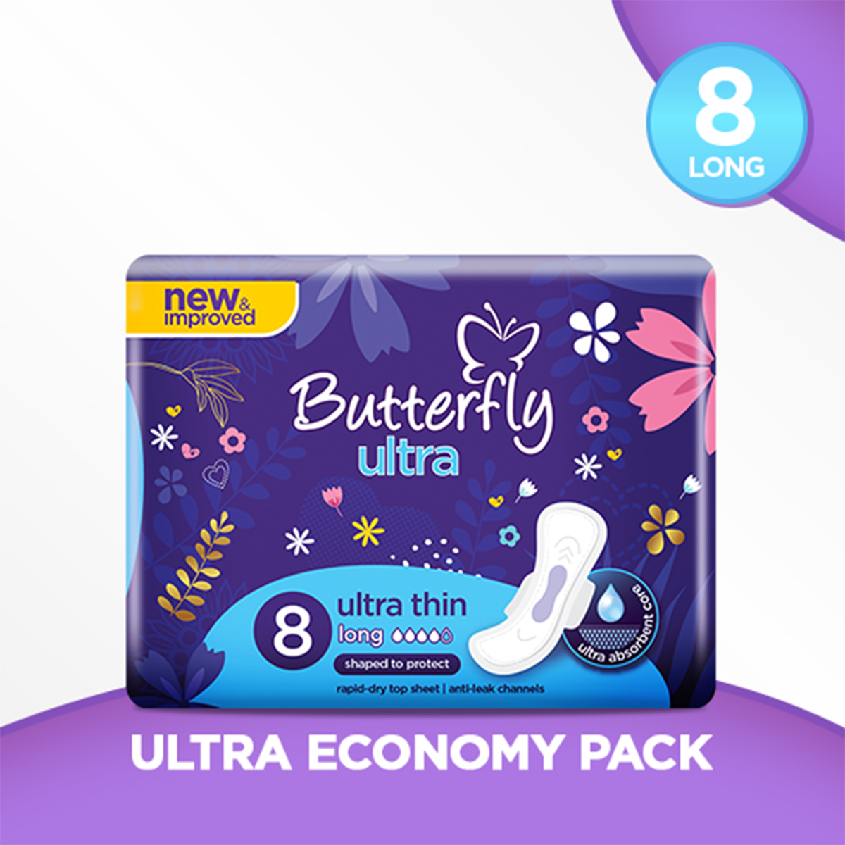 Butterfly Ultra Sanitary Pads Long