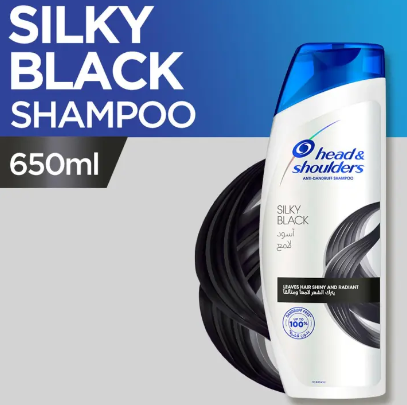 Head & Shoulders Silky Black Shampoo 650ml