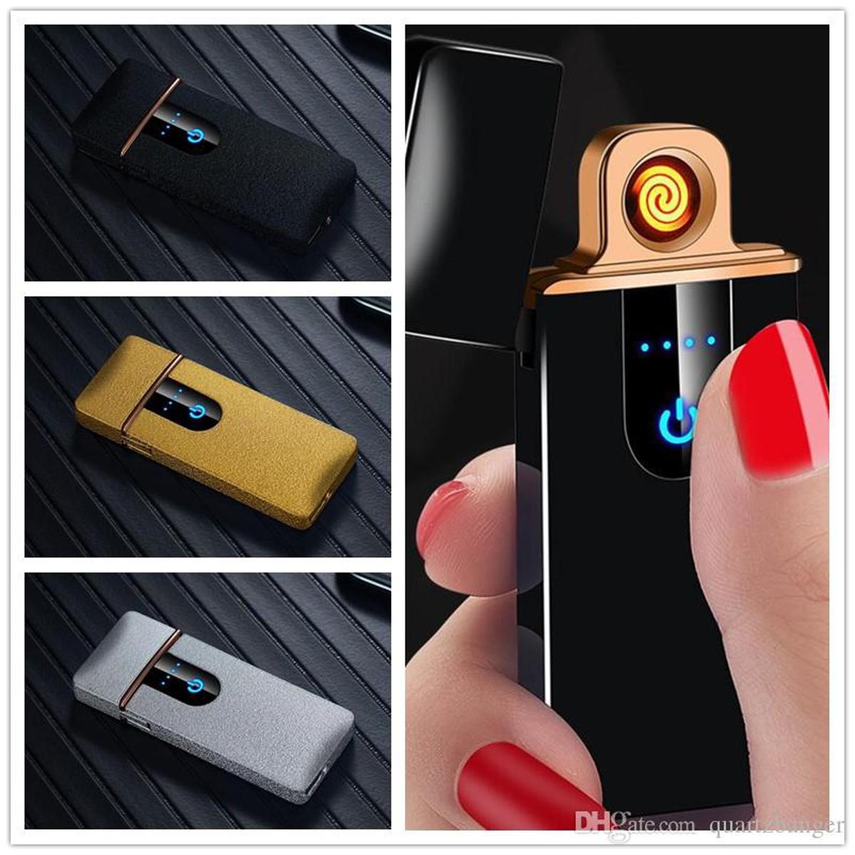 Fingerprint Touch Sensor Lighter & Rechargeable Touch Lighter USB Electric Thumb