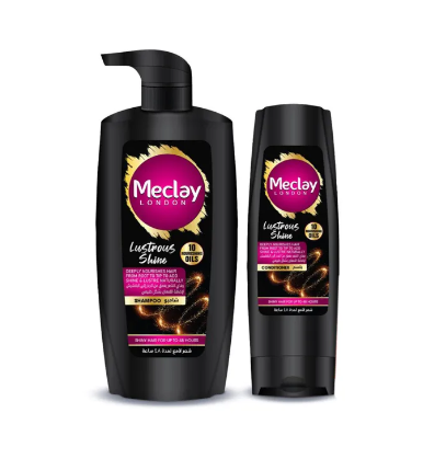 Meclay London Lustrous Shine Shampoo 680ml  Conditioner Pair Box