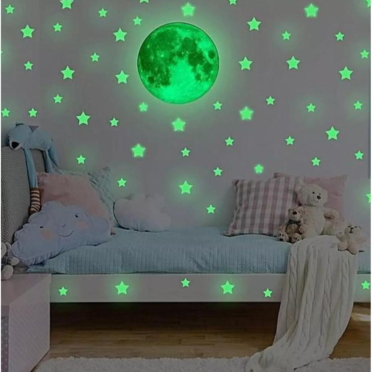 Multicolored Luminous wall Stickers 3D Star Stickers For Rooms Decoration