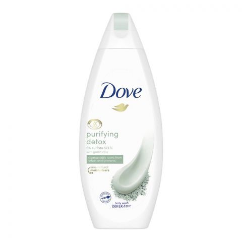 Dove Purifying Green Clay 0% Sulfate SLES Body Wash With Green Clay 250ml