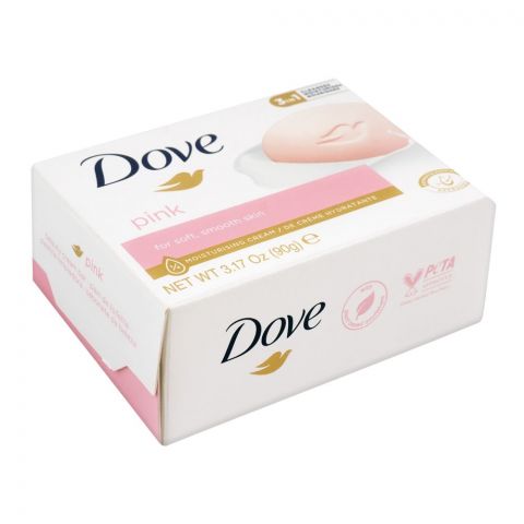 Dove Pink Moisturizing Cream Bar For Soft/Smooth Skin 90g