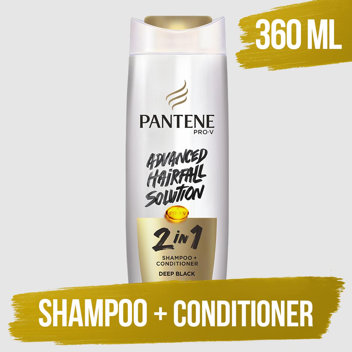 Pantene 2in1 Black Shampoo Conditioner 360ml
