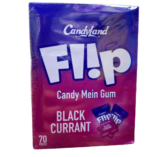 Candyland Flip Candy Mein Gum Blackcurrant (70 PCS BOX)