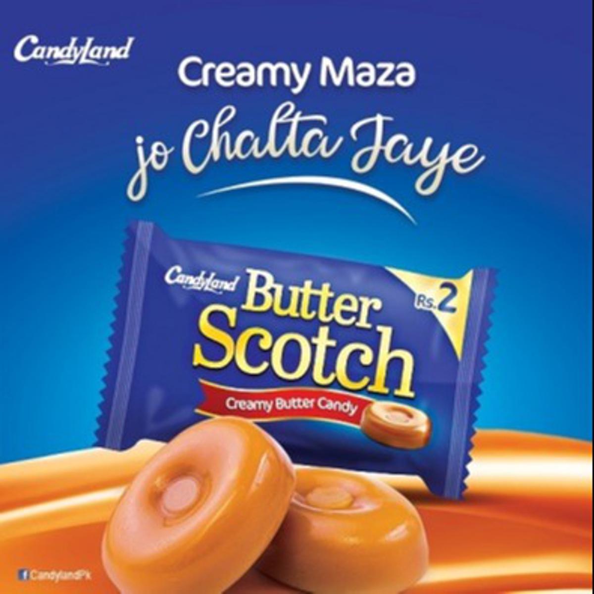 Candyland Butter Scotch Creamy Candy 1Box in 75 Candy