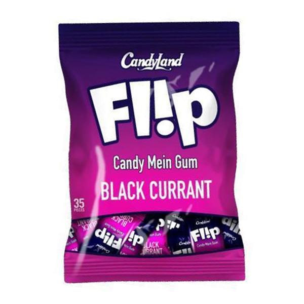 Candyland Flip Candy Mein Gum Blackcurrant (35 PCS Pouch)