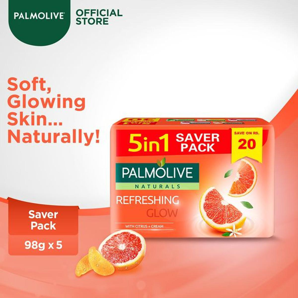 Palmolive Natural Bar Soap Saver Pack 98g x 5