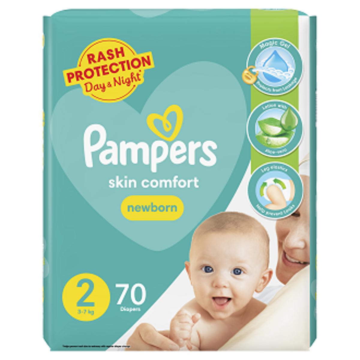 Pampers Taped Baby Diapers (Size 2 Small 70 Pcs)