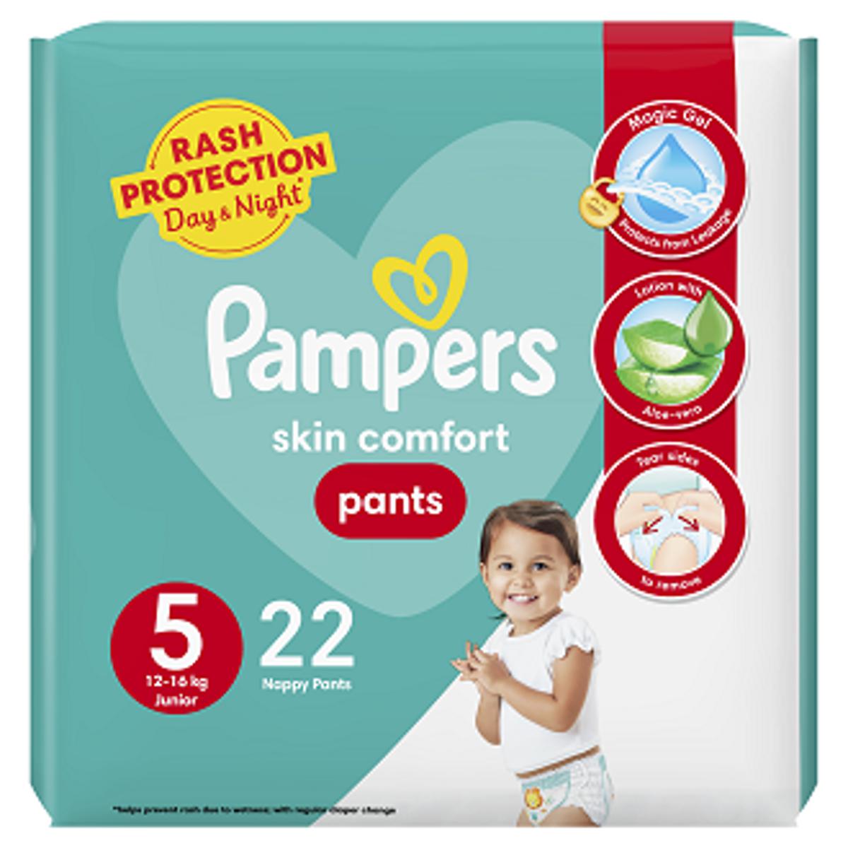 Pampers Pants Baby Diapers (Size 5 Junior 22 Pcs)
