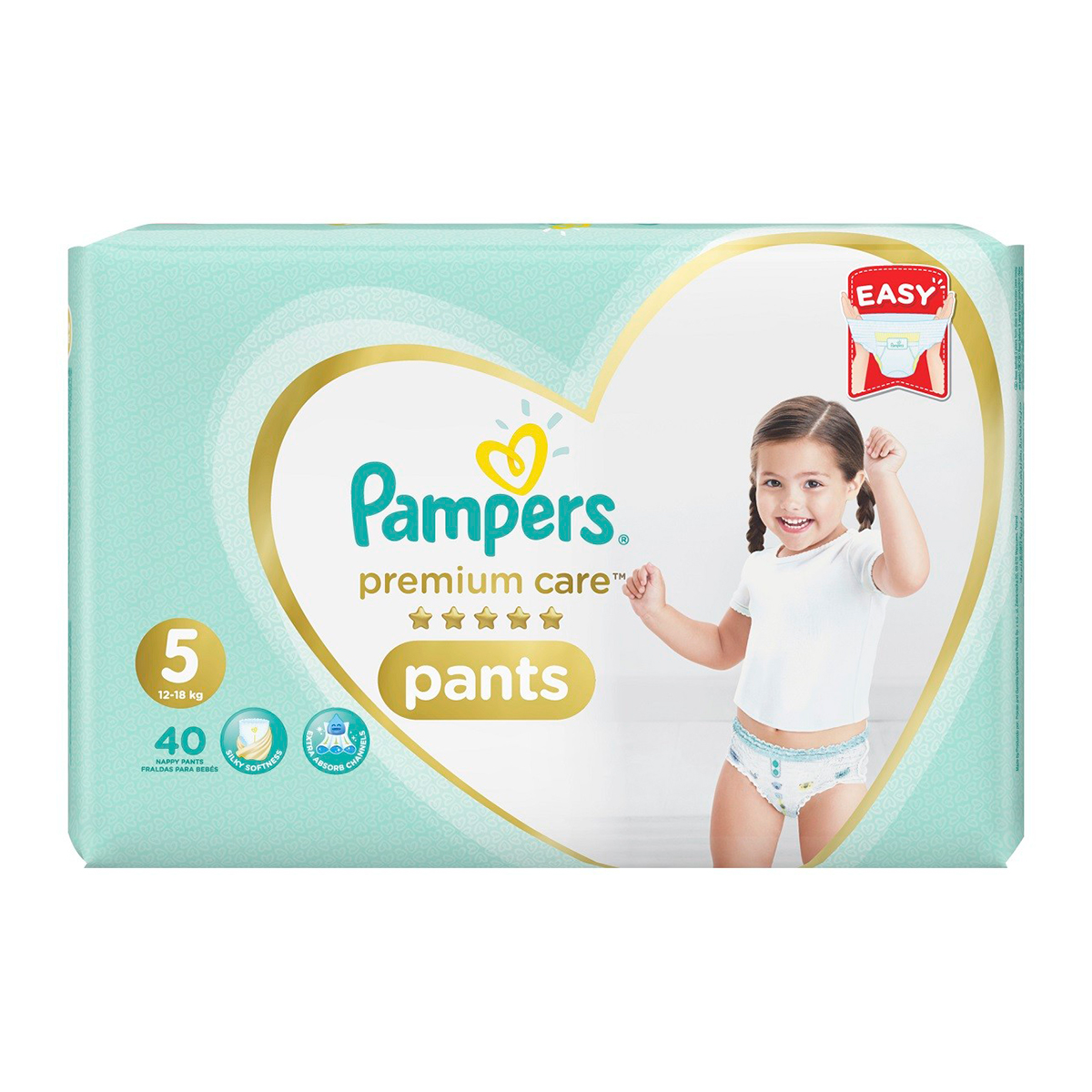 Pampers Premium Care Pants Diapers (Size-5 X Large 40Pcs)