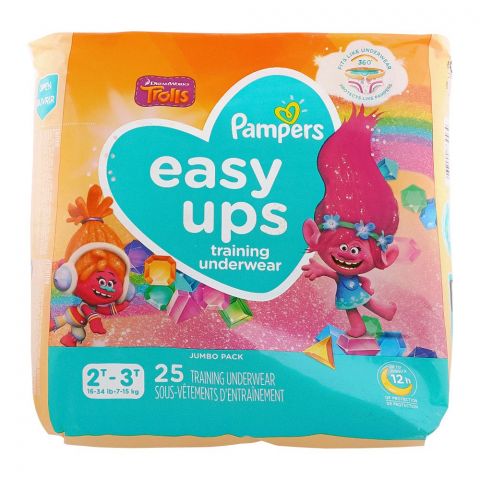 Pampers Easy Ups Boys Training Underwear 2T-3T 7-15 KG 25-Pack