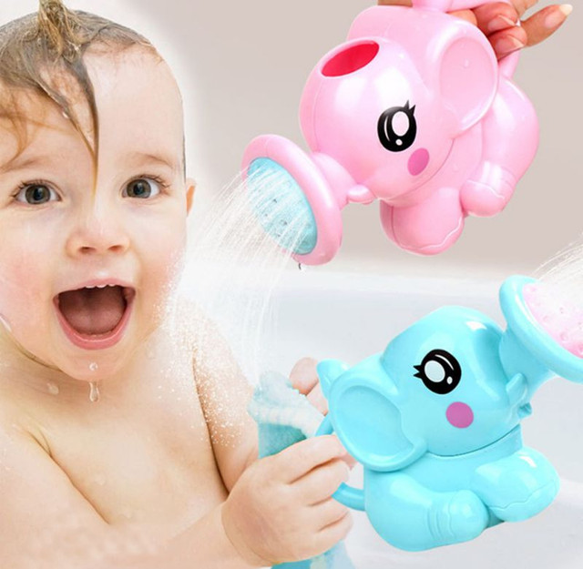 New Baby Cartoon Shower Head Bath Wash Head Cute New Simple Waterfall Rinse Kids