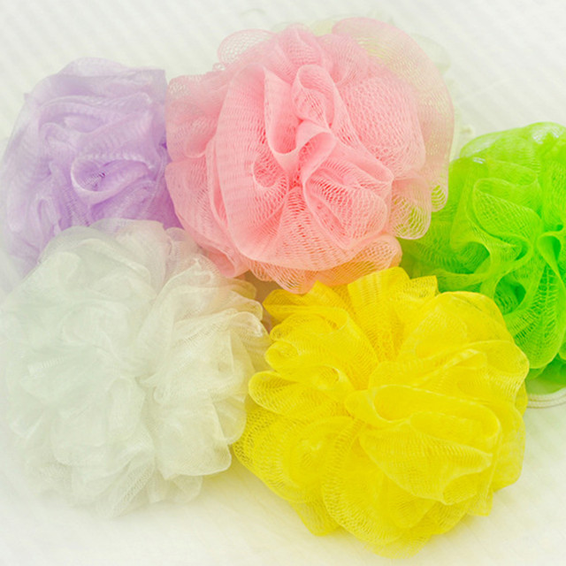 Cute Colorful Bath Ball Bubble Making Net Care Soft and Gentle Bath Ball
