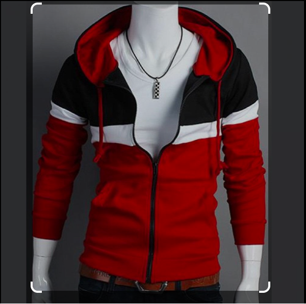 Stylish Fleece With Contrast Panel Open Zipper Hoodie Specially for winters  Elevate Your Casual Style