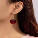Fashion Jewellery long earrings with temperament of cherry nails and fruits Earring For Girls