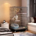 Cat And Dog House Moveable Metal Cage With Wheel For your Pet